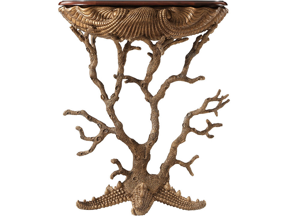 Gilt Grotto Accent Console Table